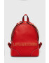 Love Moschino Раница в червено малък размер с апликация - Pepit.bg