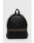 Love Moschino Раница в черно малък размер с апликация - Pepit.bg