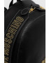 Love Moschino Раница в черно малък размер с апликация - Pepit.bg