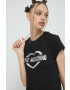 Love Moschino Рокля в черно къс модел със стандартна кройка - Pepit.bg