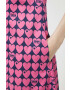 Love Moschino Рокля в розово дълъг модел разкроен модел - Pepit.bg