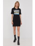 Love Moschino Рокля в черно къс модел със стандартна кройка - Pepit.bg