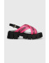 Love Moschino Сандали в розово с платформа JA16186G0GIX261A - Pepit.bg