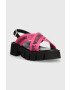 Love Moschino Сандали в розово с платформа JA16186G0GIX261A - Pepit.bg