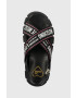 Love Moschino Сандали в черно с платформа JA16186G0GIX200A - Pepit.bg