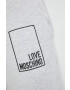 Love Moschino Спортен панталон в сиво с принт - Pepit.bg