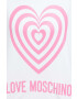 Love Moschino Суичър в бяло с принт - Pepit.bg