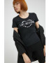 Love Moschino Тениска в черно - Pepit.bg