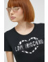 Love Moschino Тениска в черно - Pepit.bg