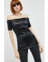 Love Moschino Тениска дамска в черно - Pepit.bg
