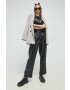 Love Moschino Тениска в черно - Pepit.bg
