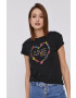 Love Moschino Тениска дамска в черно - Pepit.bg