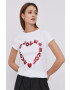 Love Moschino Тениска в бяло - Pepit.bg
