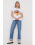 Love Moschino Тениска в бяло - Pepit.bg