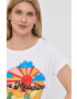 Love Moschino Тениска в бяло - Pepit.bg