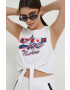 Love Moschino Топ дамски в бяло - Pepit.bg