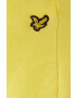 Lyle & Scott Памучен къс панталон в жълто - Pepit.bg