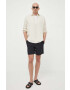 Lyle & Scott Памучен къс панталон в тъмносиньо - Pepit.bg