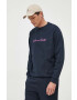 Lyle & Scott Памучен суичър в тъмносиньо с апликация - Pepit.bg