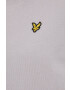 Lyle & Scott Памучен суичър дамски в сиво с изчистен дизайн - Pepit.bg