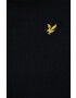 Lyle & Scott Памучен суичър дамска в черно с изчистен дизайн - Pepit.bg