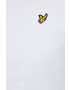 Lyle & Scott Памучен суичър дамска в бяло с изчистен дизайн - Pepit.bg