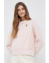 Lyle & Scott Памучен суичър в розово с изчистен дизайн - Pepit.bg
