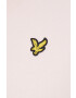 Lyle & Scott Памучен суичър в розово с изчистен дизайн - Pepit.bg