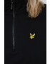 Lyle & Scott Памучен суичър в черно с изчистен дизайн - Pepit.bg