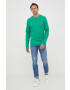 Lyle & Scott Памучен суичър в зелено с изчистен дизайн - Pepit.bg
