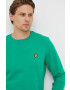 Lyle & Scott Памучен суичър в зелено с изчистен дизайн - Pepit.bg