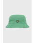 Lyle & Scott Памучна капела в зелено от памук - Pepit.bg