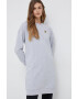 Lyle & Scott Памучна рокля в сиво къс модел със стандартна кройка - Pepit.bg