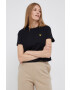 Lyle & Scott Памучна тениска в черно - Pepit.bg