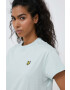 Lyle & Scott Памучна тениска в тюркоазено - Pepit.bg