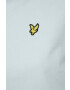 Lyle & Scott Памучна тениска в тюркоазено - Pepit.bg