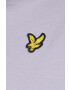 Lyle & Scott Памучна тениска в лилаво - Pepit.bg