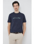 Lyle & Scott Памучна тениска в тъмносиньо с апликация - Pepit.bg