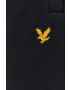 Lyle & Scott Панталон мъжки в черно с апликация - Pepit.bg