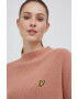 Lyle & Scott Пуловер с вълна мъжки в сиво от лека материя - Pepit.bg