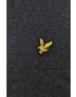 Lyle & Scott Пуловер с вълна мъжки в сиво - Pepit.bg