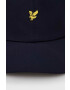 Lyle & Scott Шапка с козирка в тъмносиньо с апликация - Pepit.bg