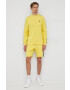 Lyle & Scott Суичър мъжка в жълто с апликация - Pepit.bg