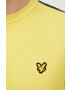 Lyle & Scott Суичър мъжка в жълто с апликация - Pepit.bg