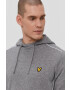 Lyle & Scott Суичър мъжки в сиво с изчистен дизайн - Pepit.bg