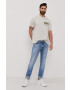 Lyle & Scott Тениска мъжка в сиво с апликация - Pepit.bg