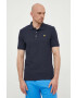 Lyle & Scott Тениска с яка в тъмносиньо с апликация - Pepit.bg