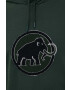 Mammut Суичър Circle в зелено с качулка с апликация - Pepit.bg