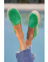 Manebi Велурени еспадрили Double Sole Espadrilles в зелено с платформа R 3.5 D0 - Pepit.bg