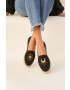 Manebi Велурени еспадрили Double Sole Espadrilles в черно F 6.5 D0 - Pepit.bg